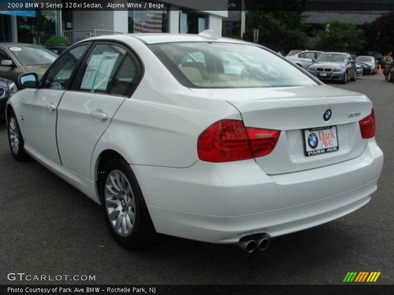 Alpine White / Beige 2009 BMW 3 Series 328xi Sedan