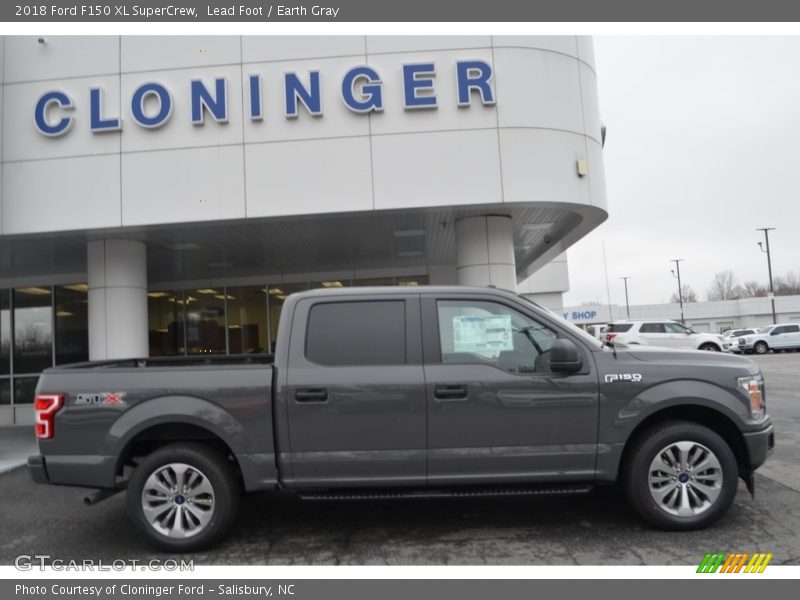 Lead Foot / Earth Gray 2018 Ford F150 XL SuperCrew