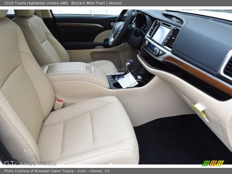 Blizzard White Pearl / Almond 2018 Toyota Highlander Limited AWD