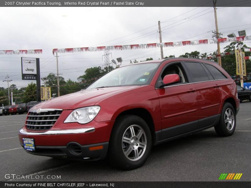 Inferno Red Crystal Pearl / Pastel Slate Gray 2007 Chrysler Pacifica Touring
