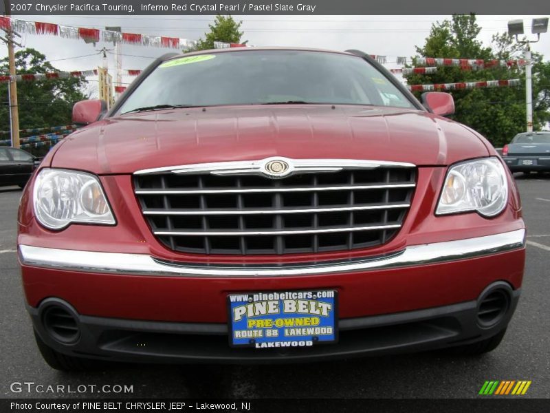 Inferno Red Crystal Pearl / Pastel Slate Gray 2007 Chrysler Pacifica Touring