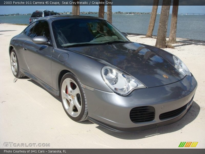 Seal Grey Metallic / Graphite Grey 2003 Porsche 911 Carrera 4S Coupe