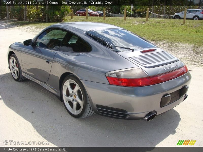 Seal Grey Metallic / Graphite Grey 2003 Porsche 911 Carrera 4S Coupe