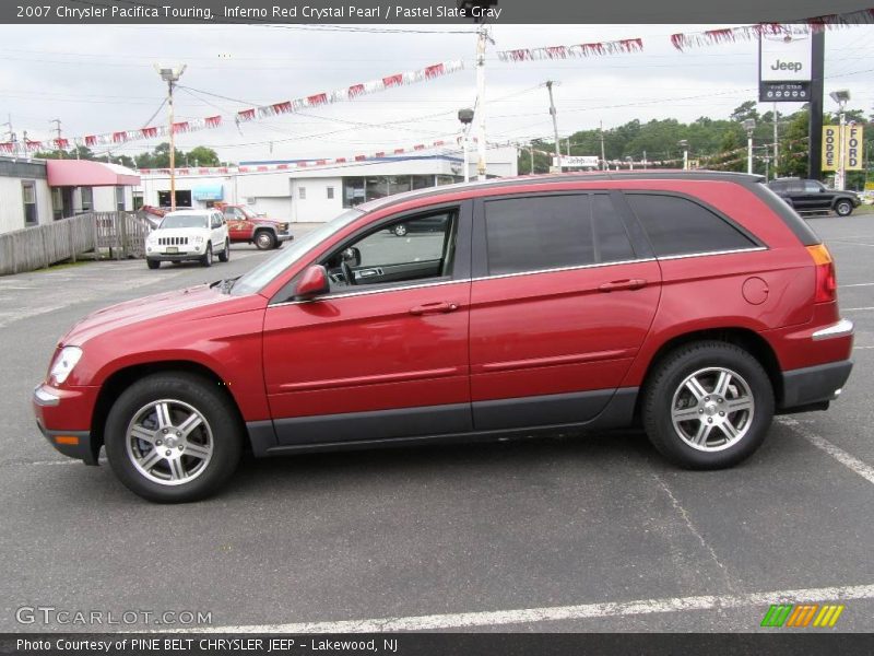 Inferno Red Crystal Pearl / Pastel Slate Gray 2007 Chrysler Pacifica Touring
