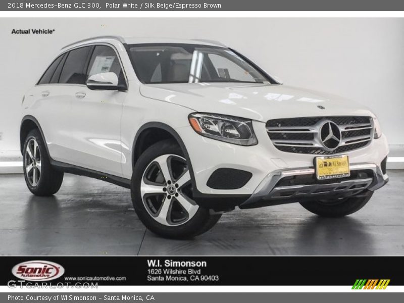 Polar White / Silk Beige/Espresso Brown 2018 Mercedes-Benz GLC 300