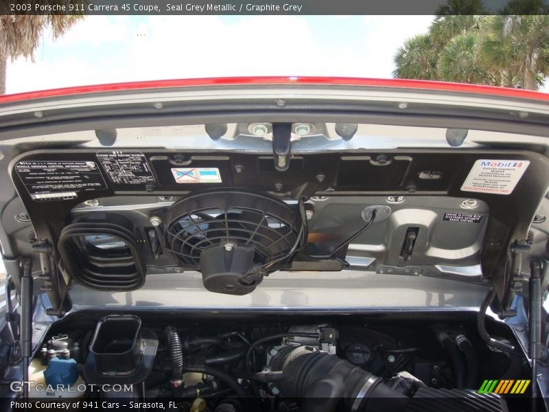 Seal Grey Metallic / Graphite Grey 2003 Porsche 911 Carrera 4S Coupe