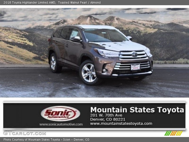 Toasted Walnut Pearl / Almond 2018 Toyota Highlander Limited AWD