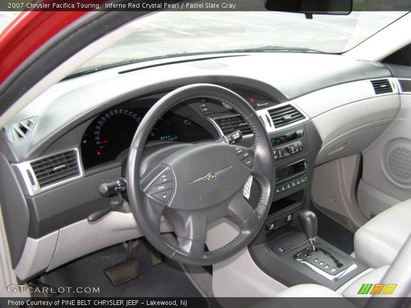 Inferno Red Crystal Pearl / Pastel Slate Gray 2007 Chrysler Pacifica Touring