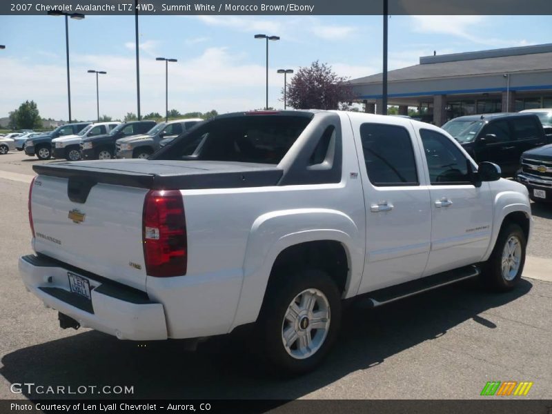 Summit White / Morocco Brown/Ebony 2007 Chevrolet Avalanche LTZ 4WD