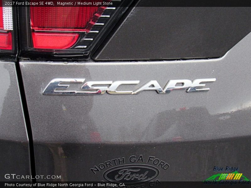 Magnetic / Medium Light Stone 2017 Ford Escape SE 4WD