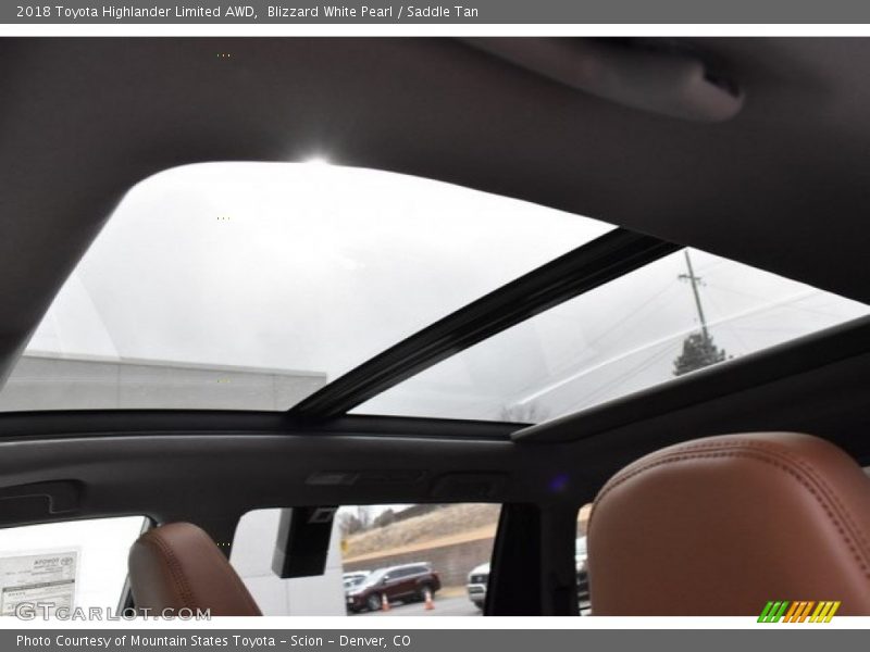 Blizzard White Pearl / Saddle Tan 2018 Toyota Highlander Limited AWD