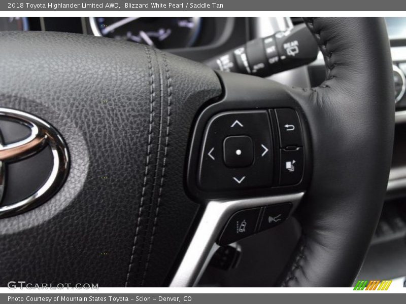 Blizzard White Pearl / Saddle Tan 2018 Toyota Highlander Limited AWD
