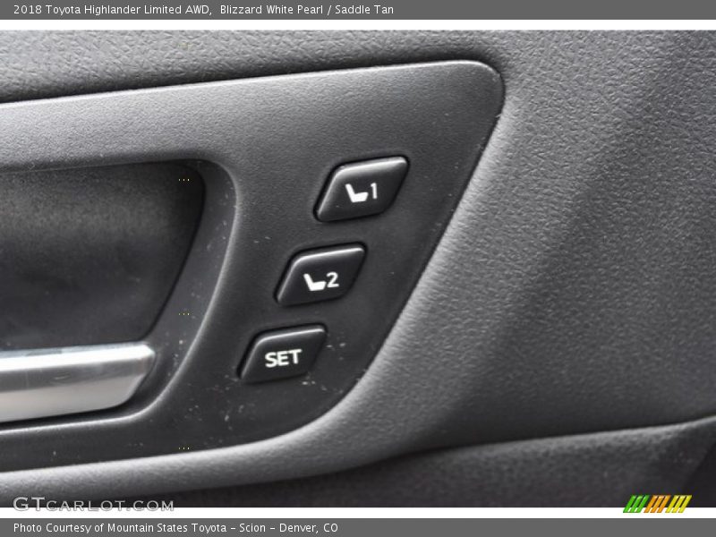 Blizzard White Pearl / Saddle Tan 2018 Toyota Highlander Limited AWD