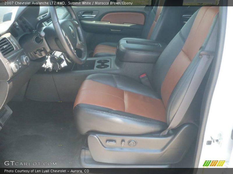 Summit White / Morocco Brown/Ebony 2007 Chevrolet Avalanche LTZ 4WD