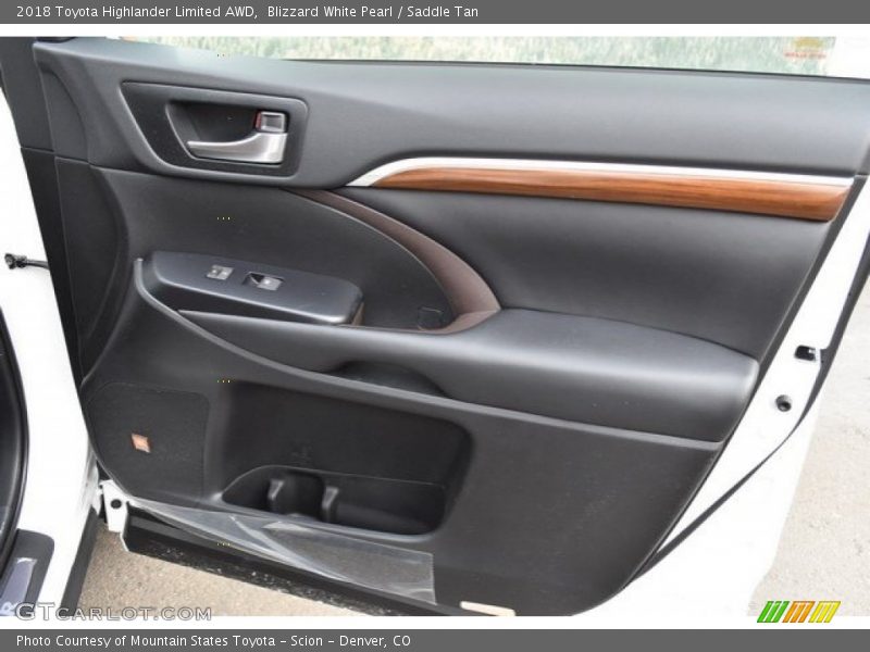 Blizzard White Pearl / Saddle Tan 2018 Toyota Highlander Limited AWD