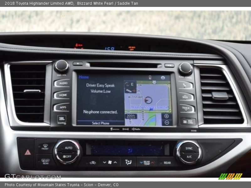 Blizzard White Pearl / Saddle Tan 2018 Toyota Highlander Limited AWD