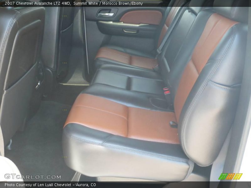 Summit White / Morocco Brown/Ebony 2007 Chevrolet Avalanche LTZ 4WD