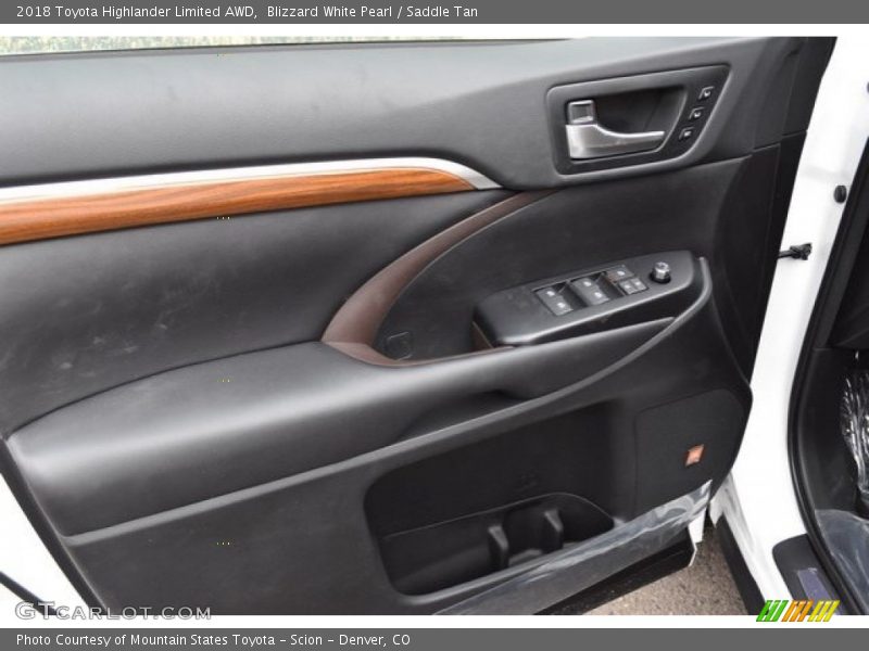 Blizzard White Pearl / Saddle Tan 2018 Toyota Highlander Limited AWD