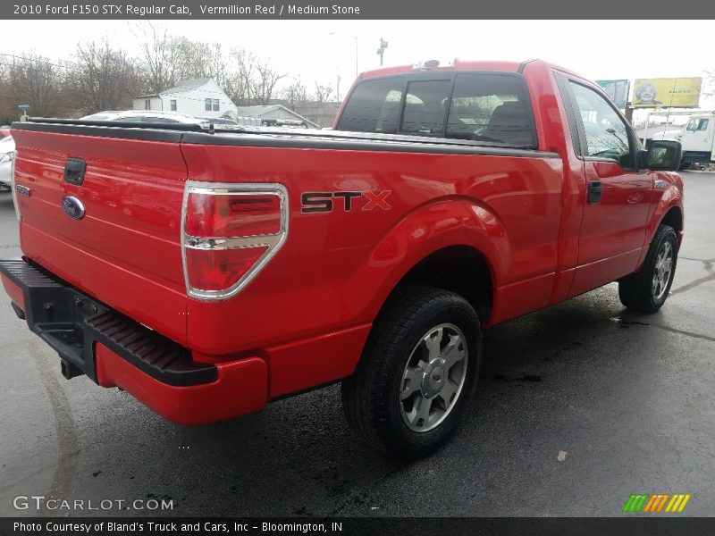 Vermillion Red / Medium Stone 2010 Ford F150 STX Regular Cab