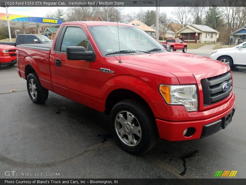 Vermillion Red / Medium Stone 2010 Ford F150 STX Regular Cab