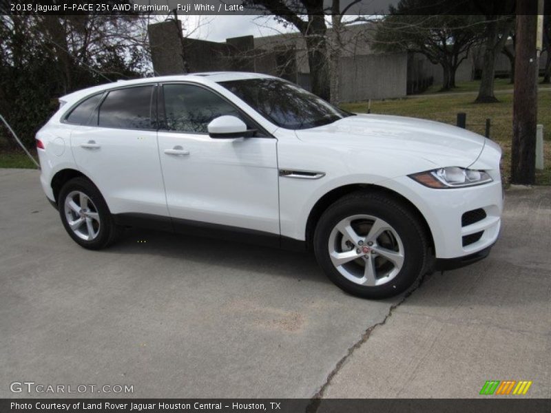 Fuji White / Latte 2018 Jaguar F-PACE 25t AWD Premium