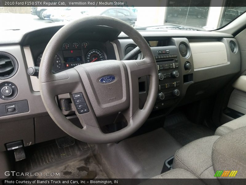 Vermillion Red / Medium Stone 2010 Ford F150 STX Regular Cab