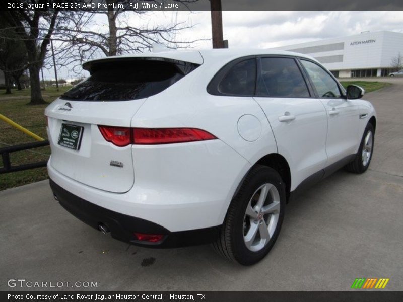 Fuji White / Latte 2018 Jaguar F-PACE 25t AWD Premium