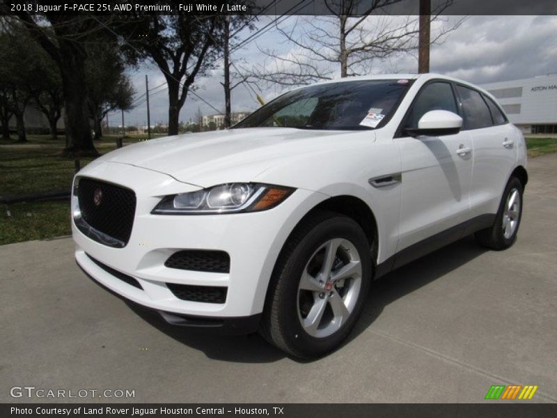 Fuji White / Latte 2018 Jaguar F-PACE 25t AWD Premium