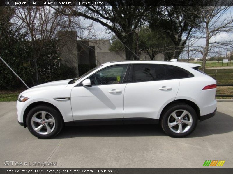 Fuji White / Latte 2018 Jaguar F-PACE 25t AWD Premium