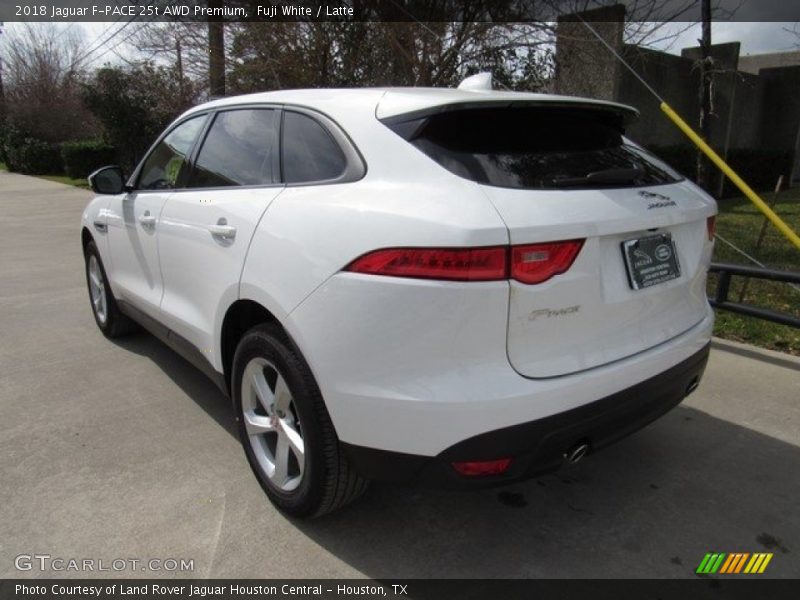 Fuji White / Latte 2018 Jaguar F-PACE 25t AWD Premium