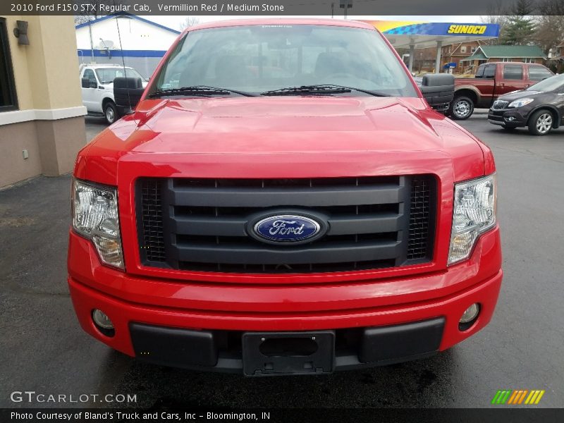 Vermillion Red / Medium Stone 2010 Ford F150 STX Regular Cab