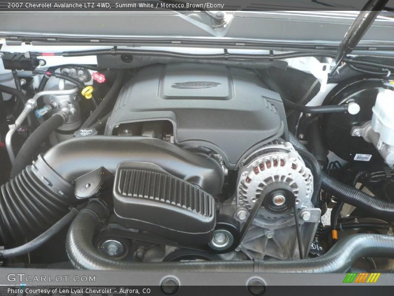 Summit White / Morocco Brown/Ebony 2007 Chevrolet Avalanche LTZ 4WD