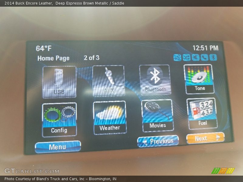 Deep Espresso Brown Metallic / Saddle 2014 Buick Encore Leather