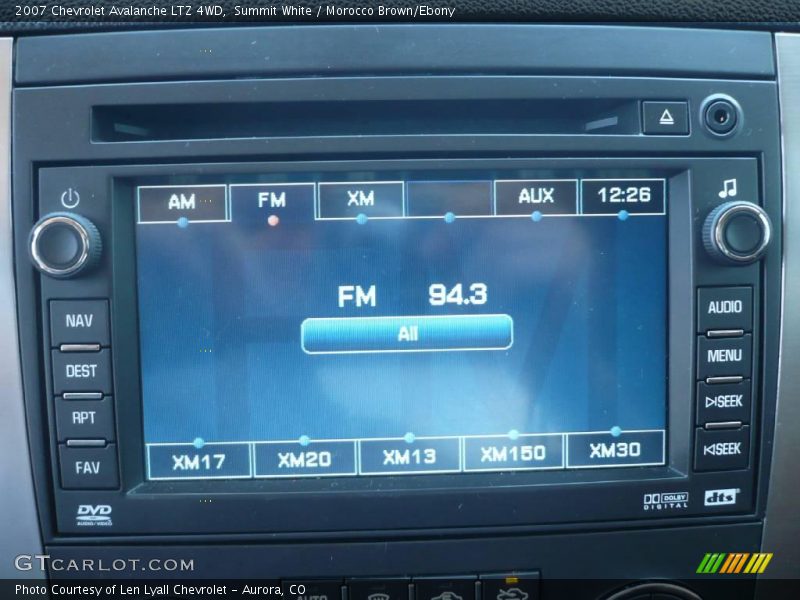 Summit White / Morocco Brown/Ebony 2007 Chevrolet Avalanche LTZ 4WD