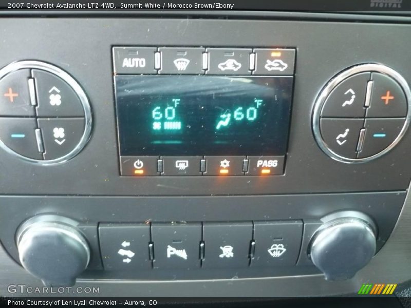 Summit White / Morocco Brown/Ebony 2007 Chevrolet Avalanche LTZ 4WD