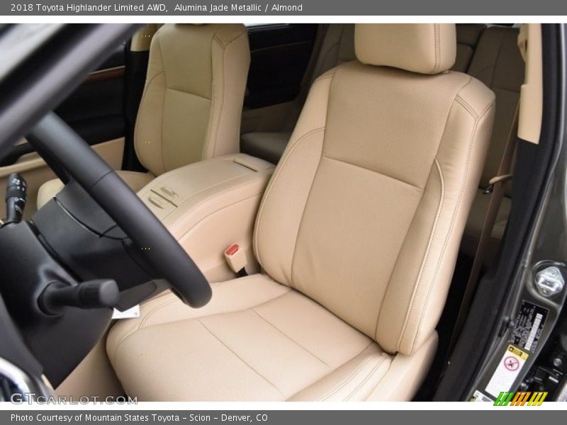 Alumina Jade Metallic / Almond 2018 Toyota Highlander Limited AWD