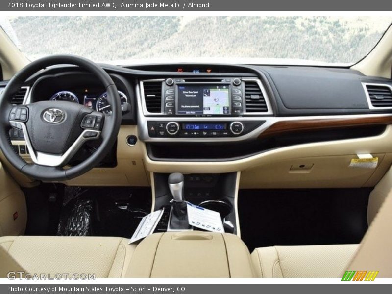 Alumina Jade Metallic / Almond 2018 Toyota Highlander Limited AWD