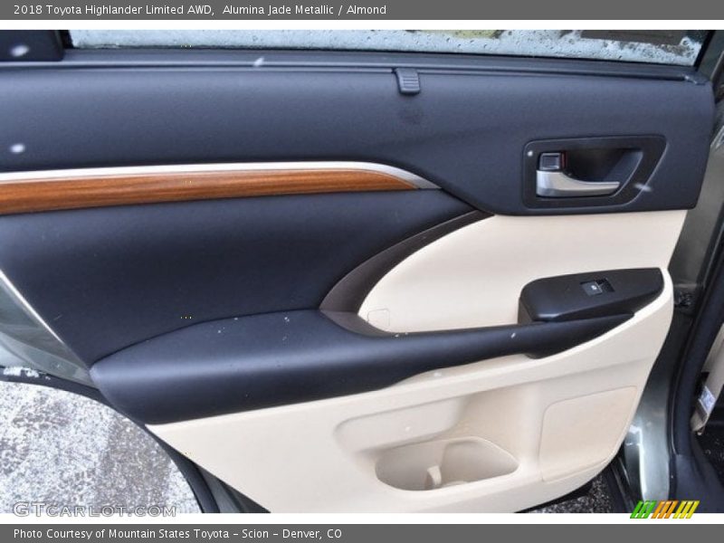 Alumina Jade Metallic / Almond 2018 Toyota Highlander Limited AWD