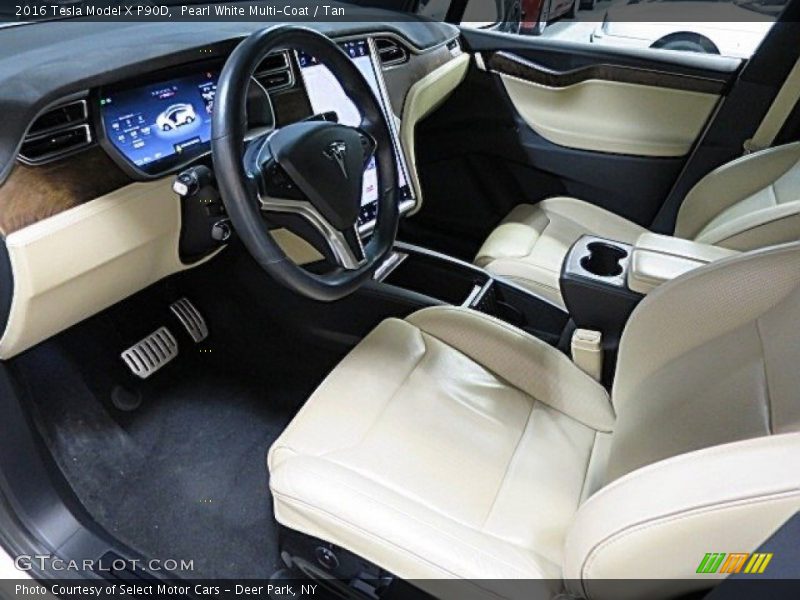  2016 Model X P90D Tan Interior