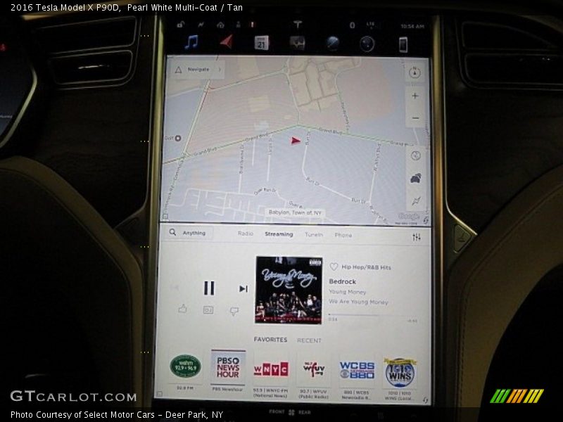 Navigation of 2016 Model X P90D