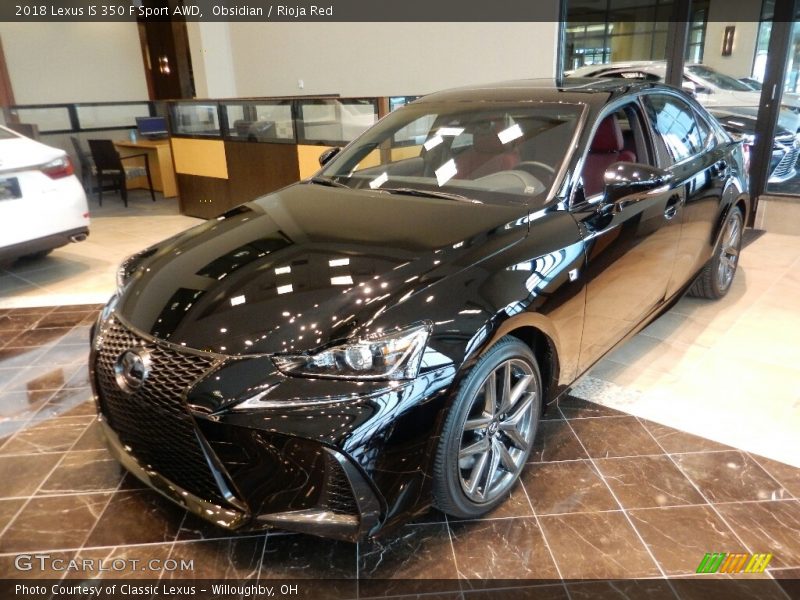 Obsidian / Rioja Red 2018 Lexus IS 350 F Sport AWD