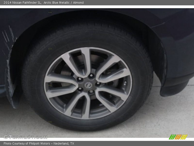 Arctic Blue Metallic / Almond 2014 Nissan Pathfinder SL