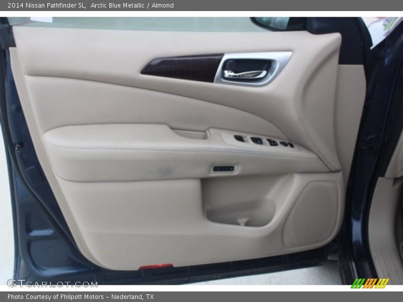 Arctic Blue Metallic / Almond 2014 Nissan Pathfinder SL