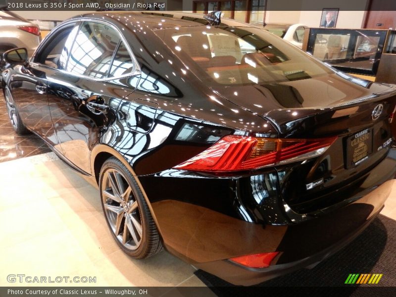 Obsidian / Rioja Red 2018 Lexus IS 350 F Sport AWD