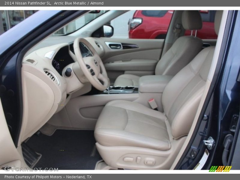 Arctic Blue Metallic / Almond 2014 Nissan Pathfinder SL
