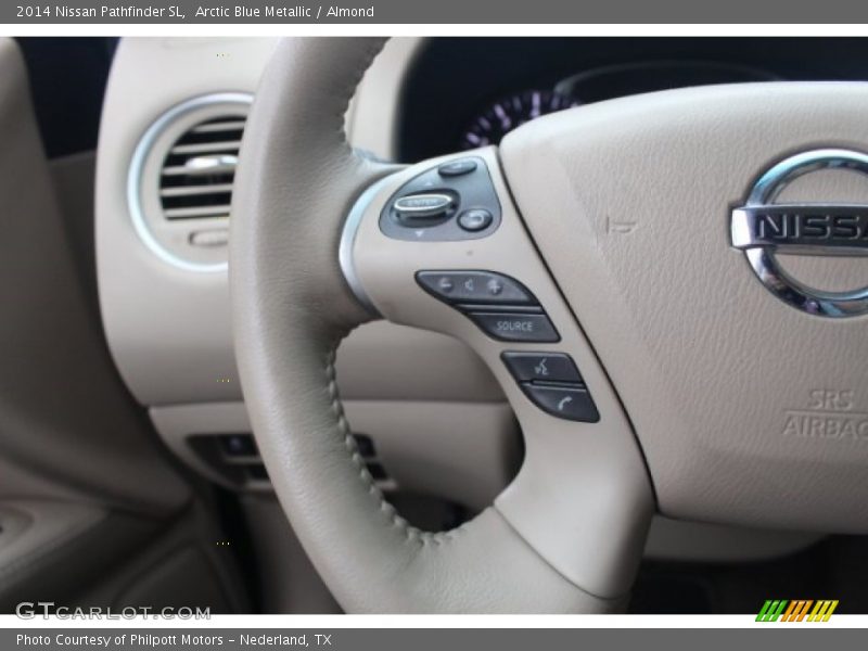 Arctic Blue Metallic / Almond 2014 Nissan Pathfinder SL