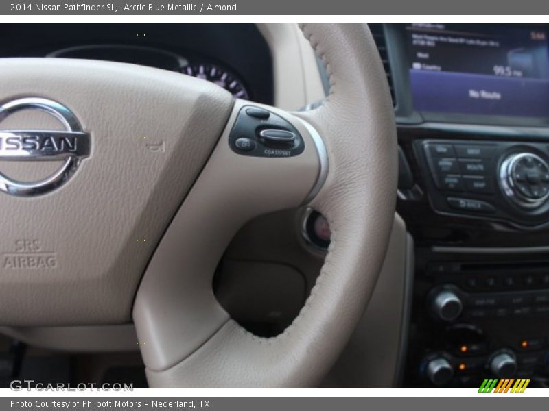 Arctic Blue Metallic / Almond 2014 Nissan Pathfinder SL