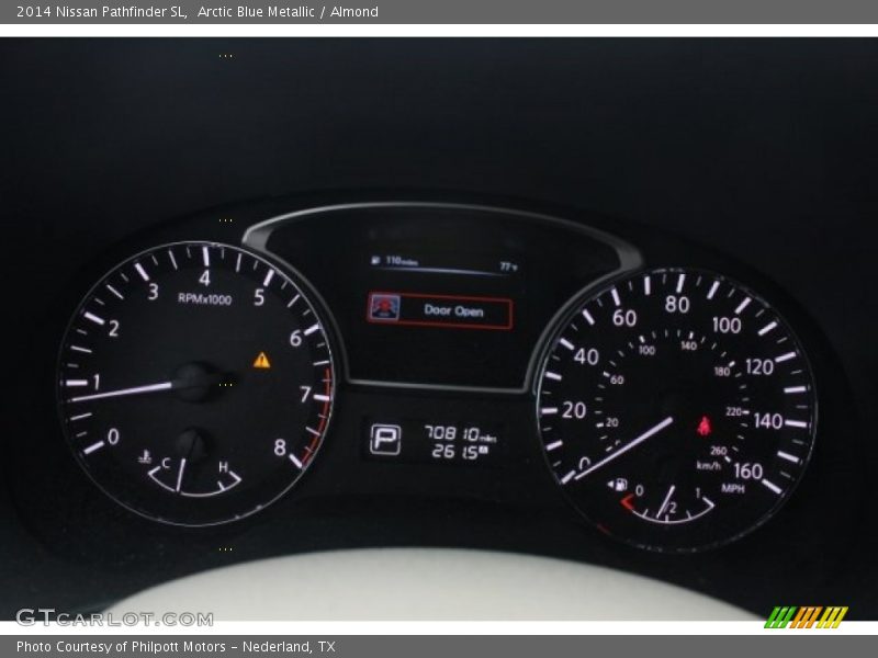 Arctic Blue Metallic / Almond 2014 Nissan Pathfinder SL