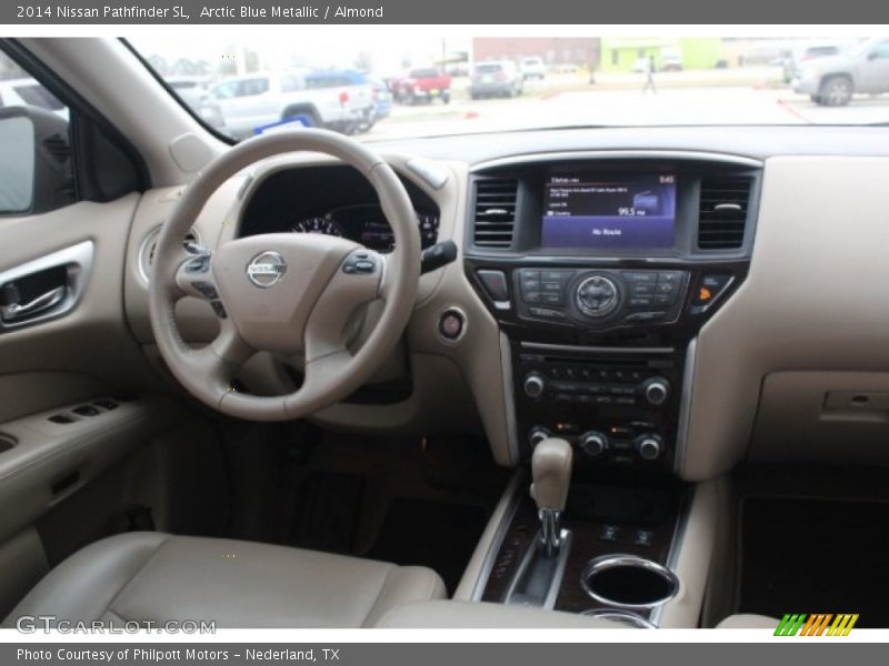 Arctic Blue Metallic / Almond 2014 Nissan Pathfinder SL