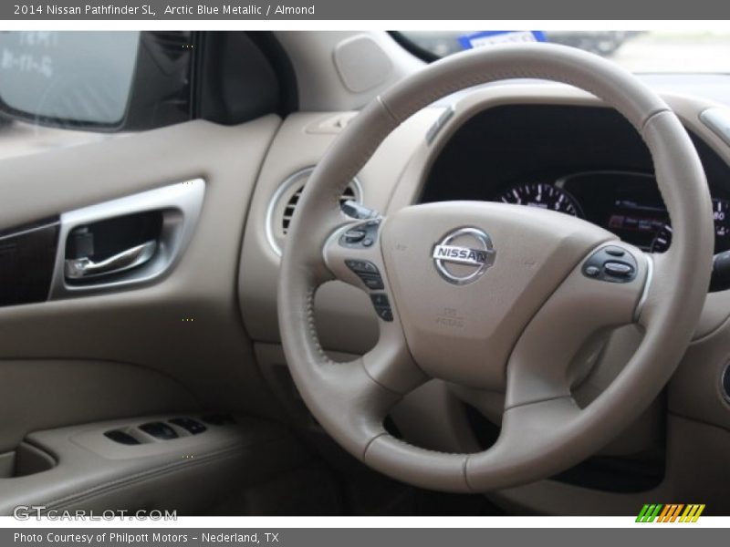 Arctic Blue Metallic / Almond 2014 Nissan Pathfinder SL